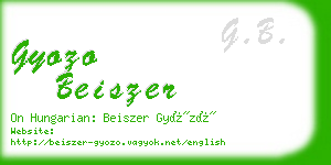 gyozo beiszer business card